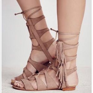 Schutz Lace Up Sandals